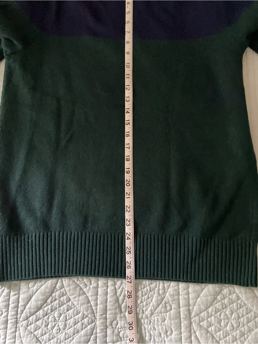 Banana Republic Men's Crewneck Colorblock Sweater Italian Merino Wool Size Large